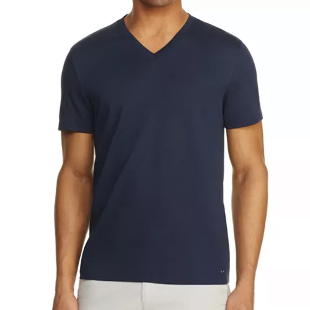 Michael Kors Deep Blue V-Neck T-Shirt